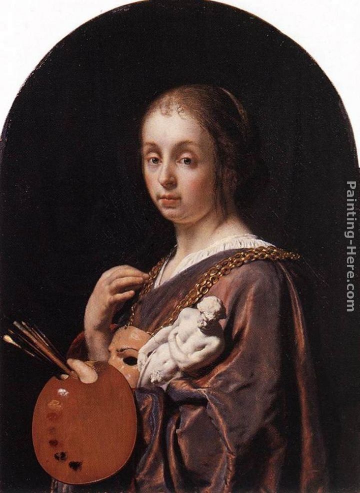 Frans van Mieris Pictura (an allegory of painting)